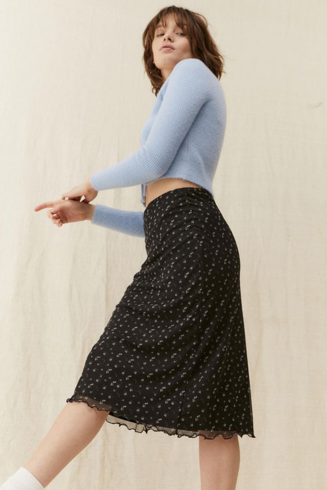 Urban outfitters shop floral midi skirt