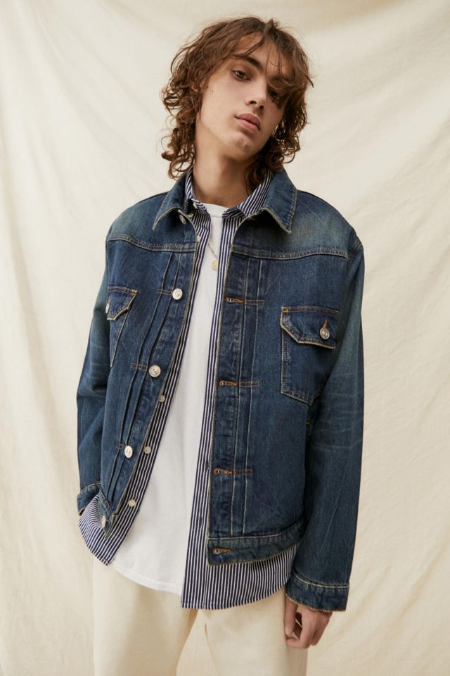 Buy Urban Estilo Blue Washed Denim Jacket With Fur Online at Bewakoof