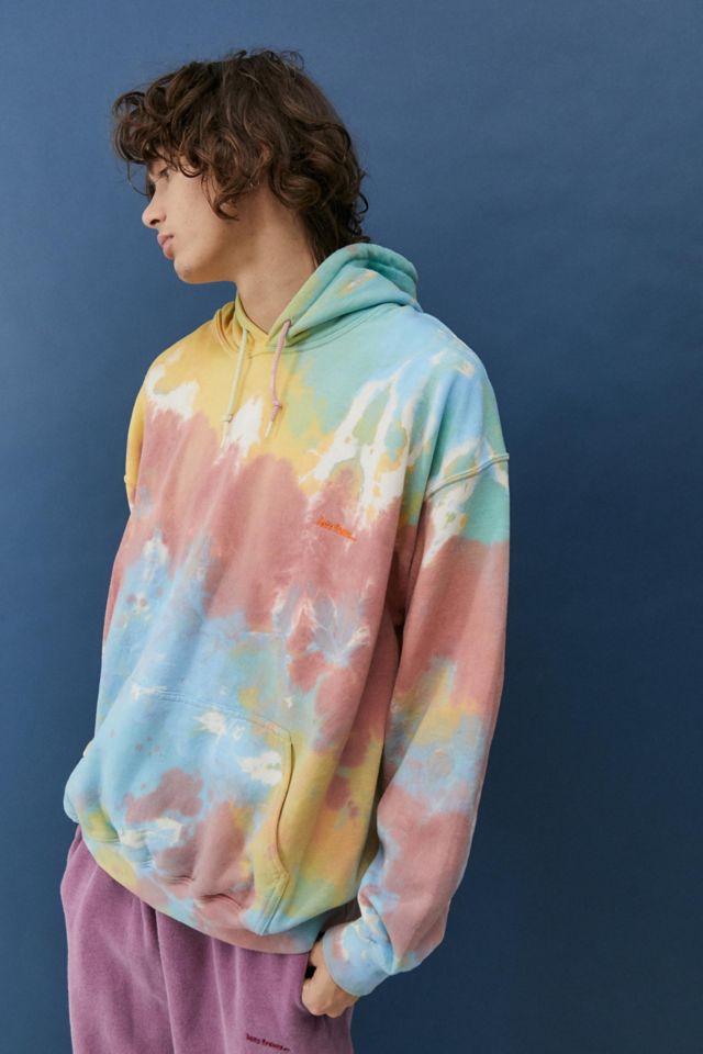 iets frans Yellow Red Tie Dye Hoodie Sweatshirt Urban