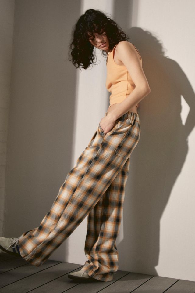 Urban outfitters green plaid on sale pants