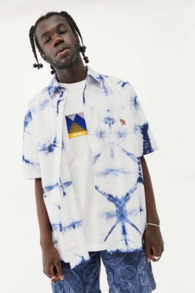 Urban Outfitters Clueless Tie-dye Graphic Tee in Blue for Men