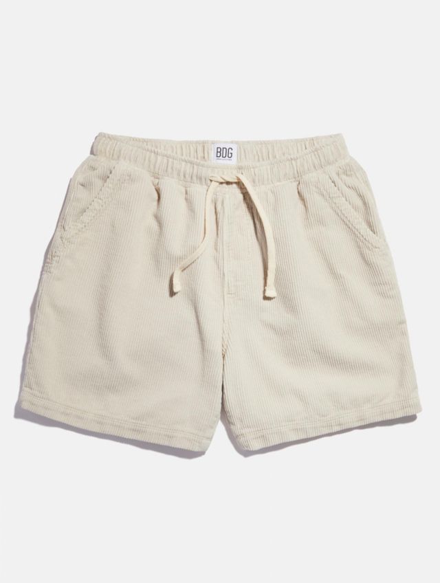 BDG Ecru Corduroy Short