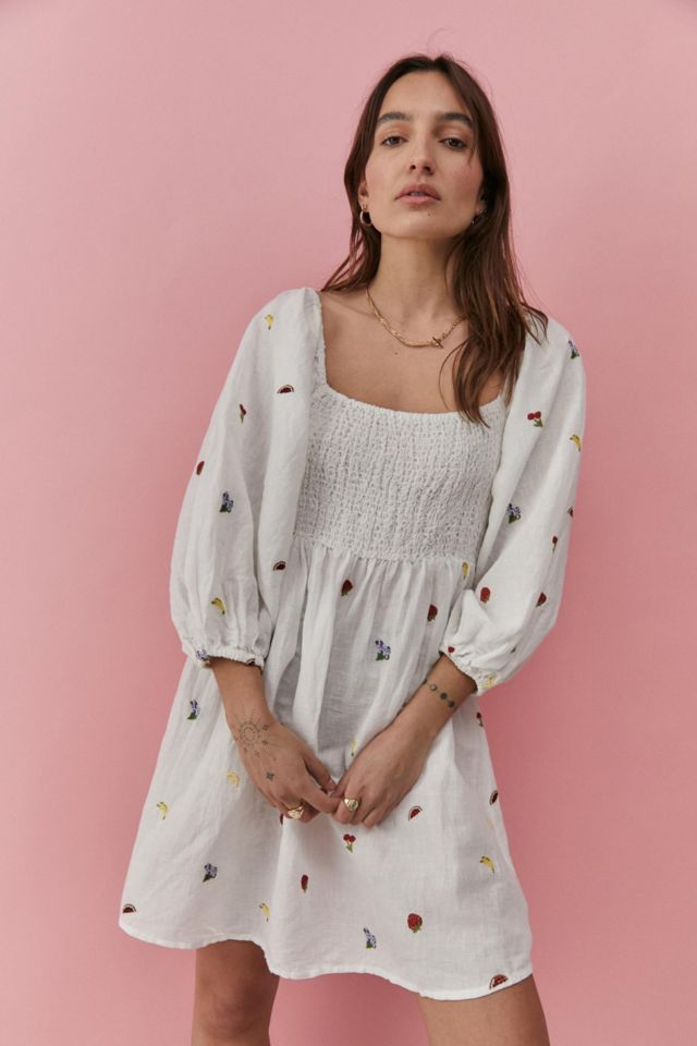 Urban outfitters hotsell embroidered dress