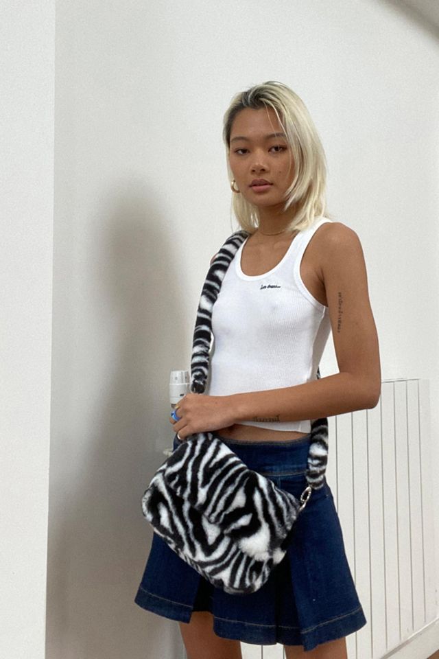 UO FauxFur Crossbody Bag Urban Outfitters