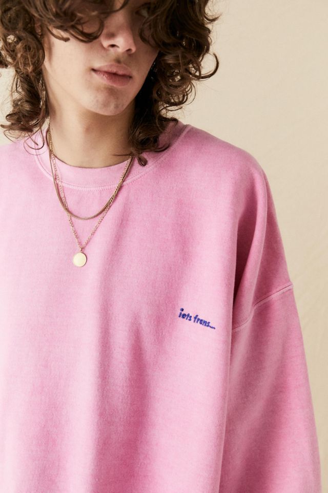 Iets frans pink zip up online hoodie