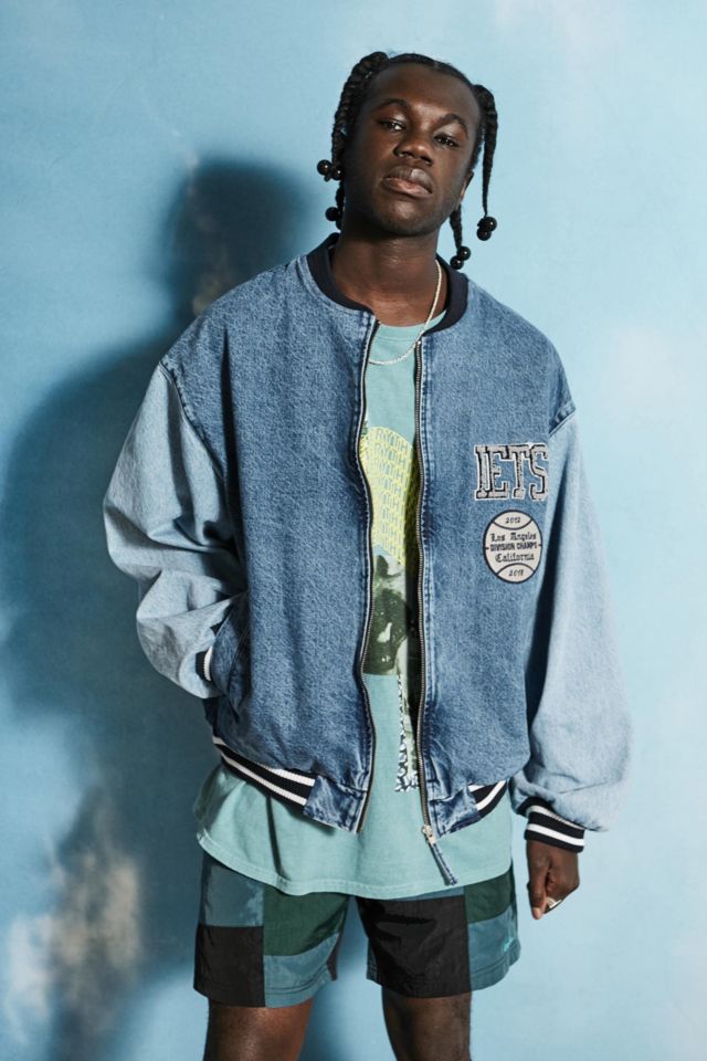 Urban outfitters jean jacket hot sale mens