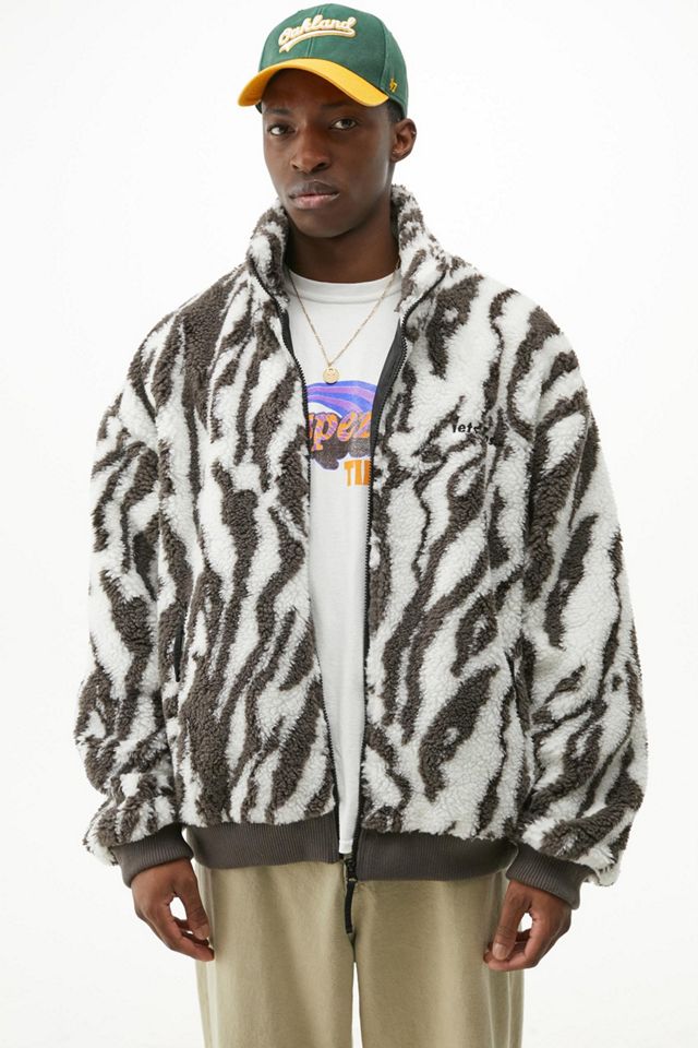 iets frans... Zebra Print Sherpa Jacket | Urban Outfitters