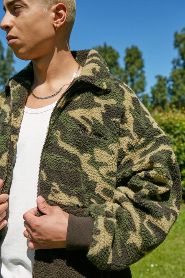 iets frans Camo Fleece Harrington Jacket