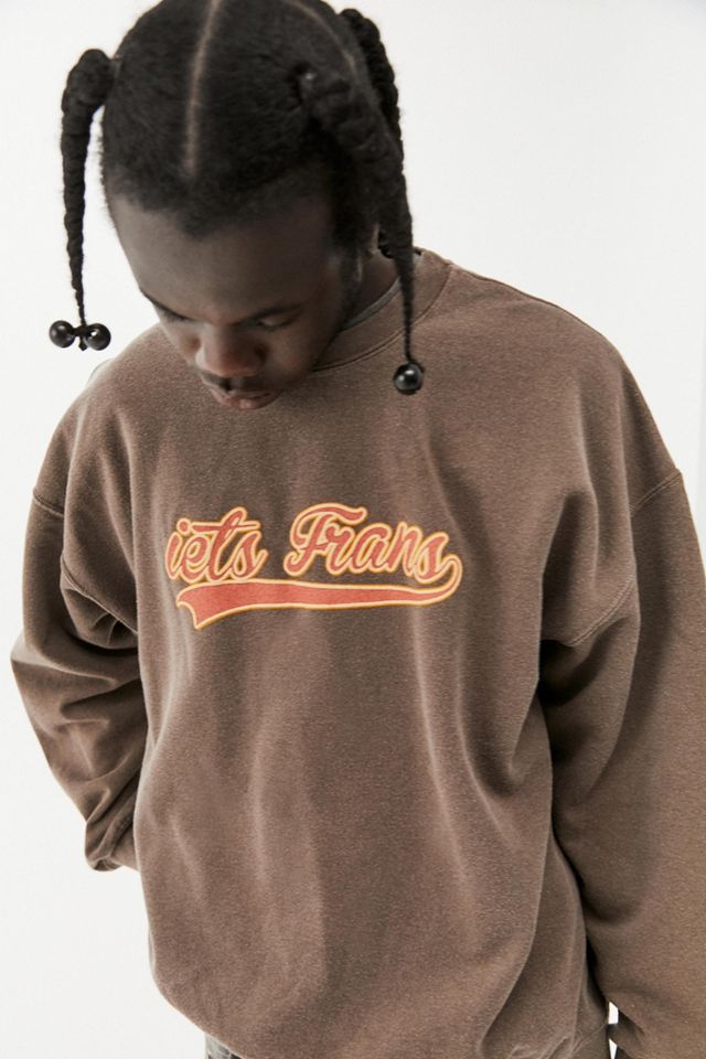 iets frans Brown Script Logo Sweatshirt