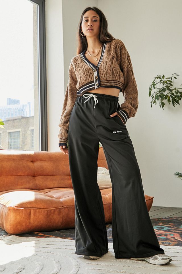 iets frans Black & White Wide Leg Jogger Pant | Urban Outfitters