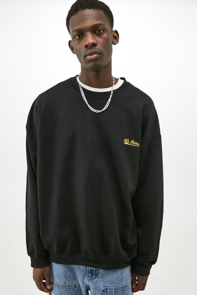 iets frans... Black Script Logo Sweatshirt | Urban Outfitters