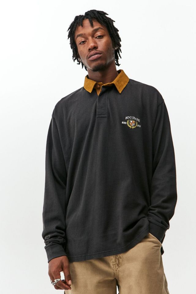 BDG Crest Long Sleeve Rugby Tee | Urban Outfitters