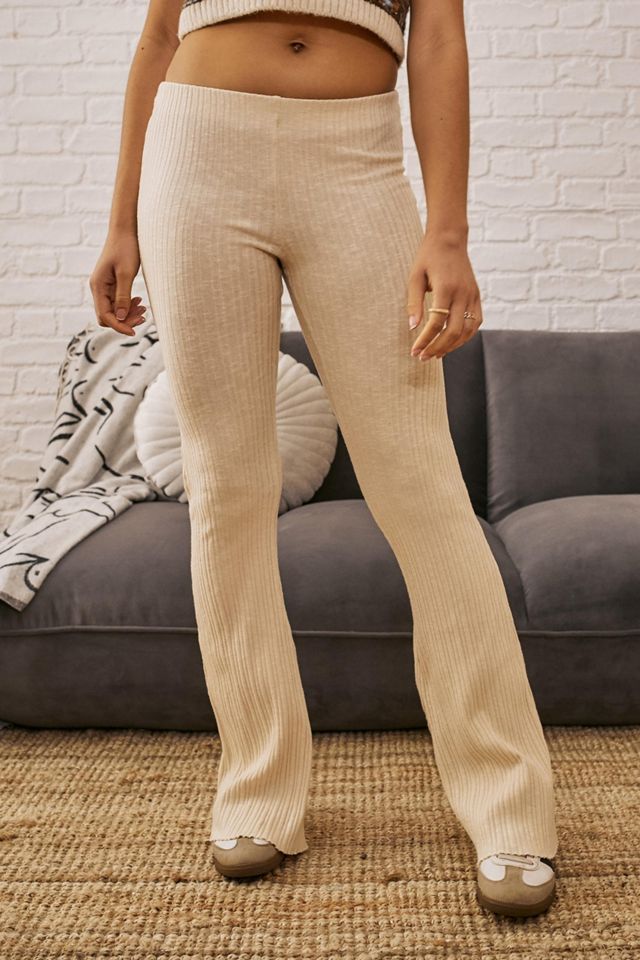 UO Rosie Ribbed Flare Trousers
