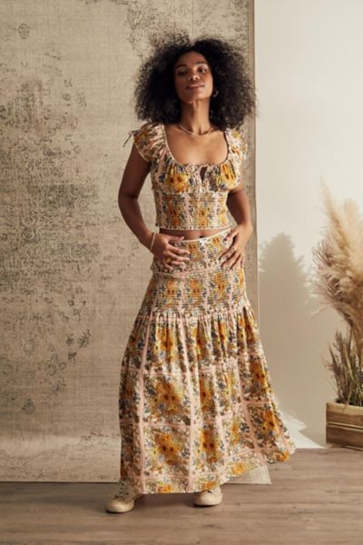 sunflower maxi skirt