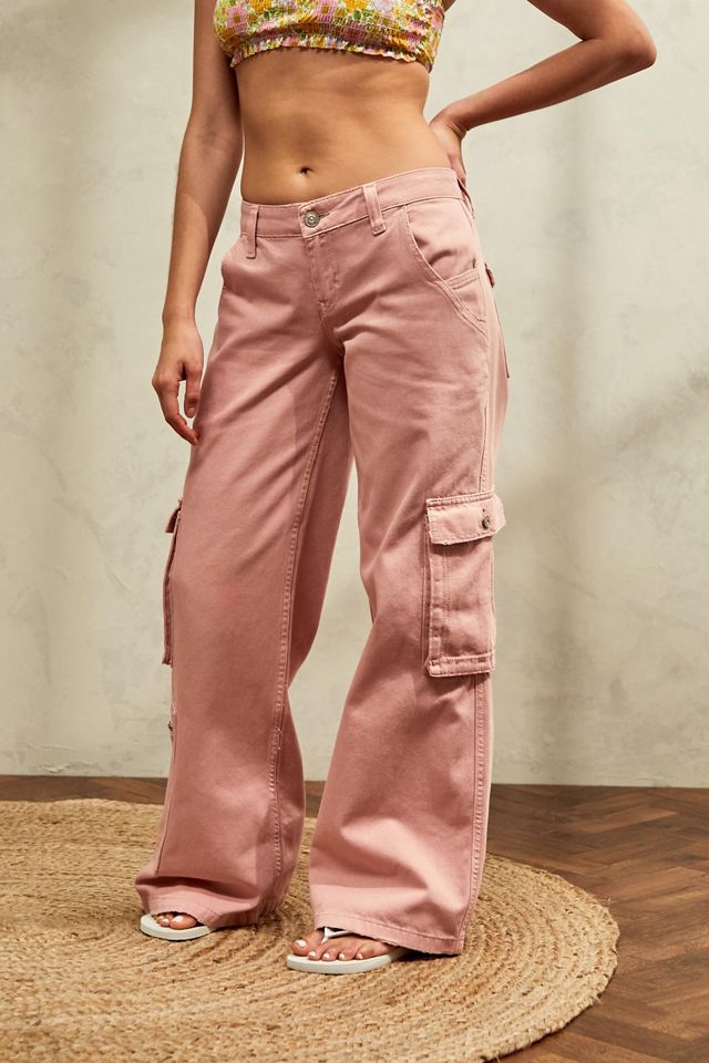 BDG Pink LowRise Cargo Jean Urban Outfitters