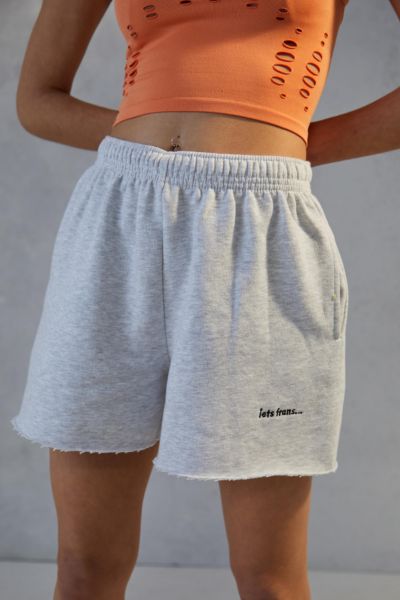 iets frans... Grey Cut-Off Jogger Short | Urban Outfitters