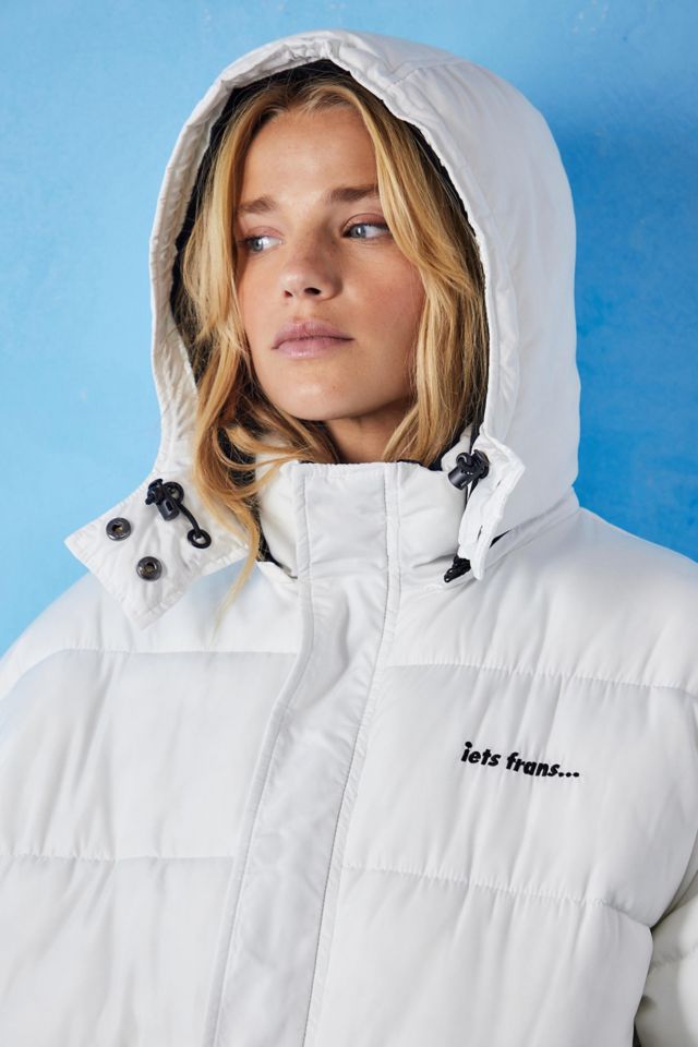 iets frans... Water-Resistant Hooded '90s Sports Puffer Jacket