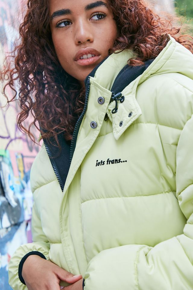 iets frans... Water-Resistant Hooded '90s Sports Puffer Jacket