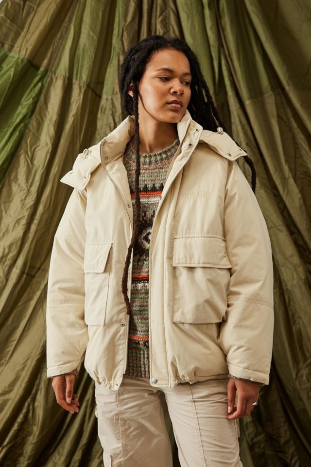 BDG Charlie Oversized Hooded Utility Coat