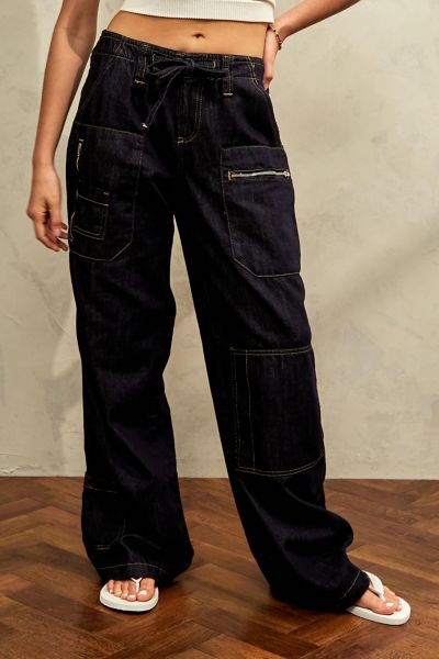 Utility cargo jeans