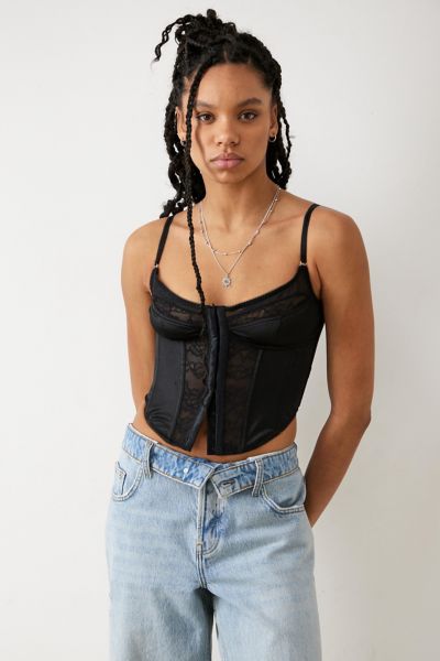 Urban Outfitters Out From Under Corey Mesh Corset