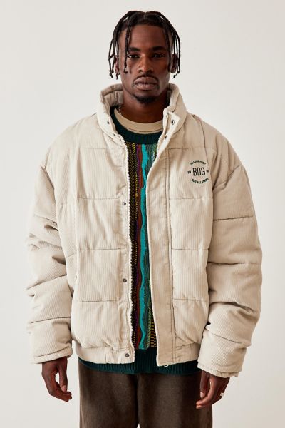 Urban outfitters fluffy corduroy puffer jacket sale