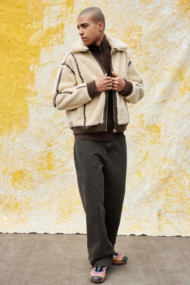 BDG Shearling Flight Jacket #2