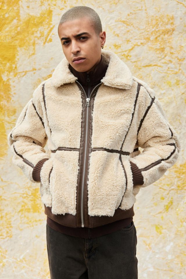 BDG Shearling Flight Jacket #4