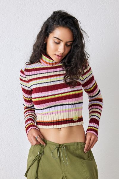 UO Striped Roll Neck Jumper