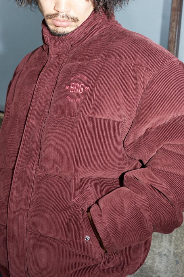 Urban BDG Outfitters Burgundy Jacket | Puffer Corduroy