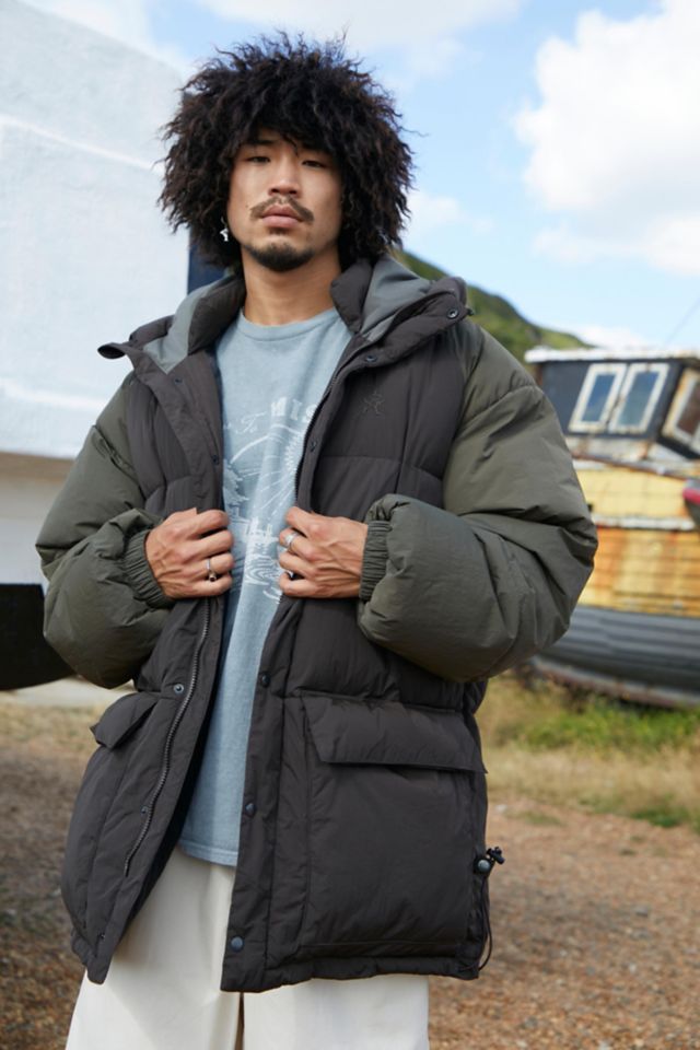 UO Black Midi Puffer Jacket