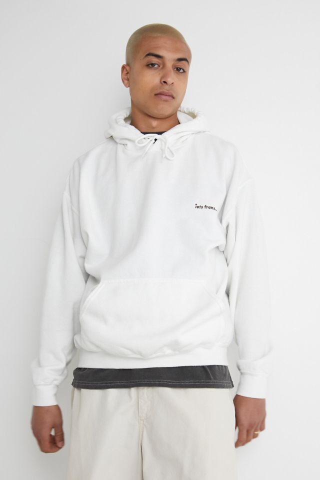 White hooded deals sweatshirt