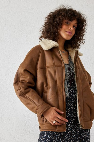 Shearling jacket shop urban outfitters