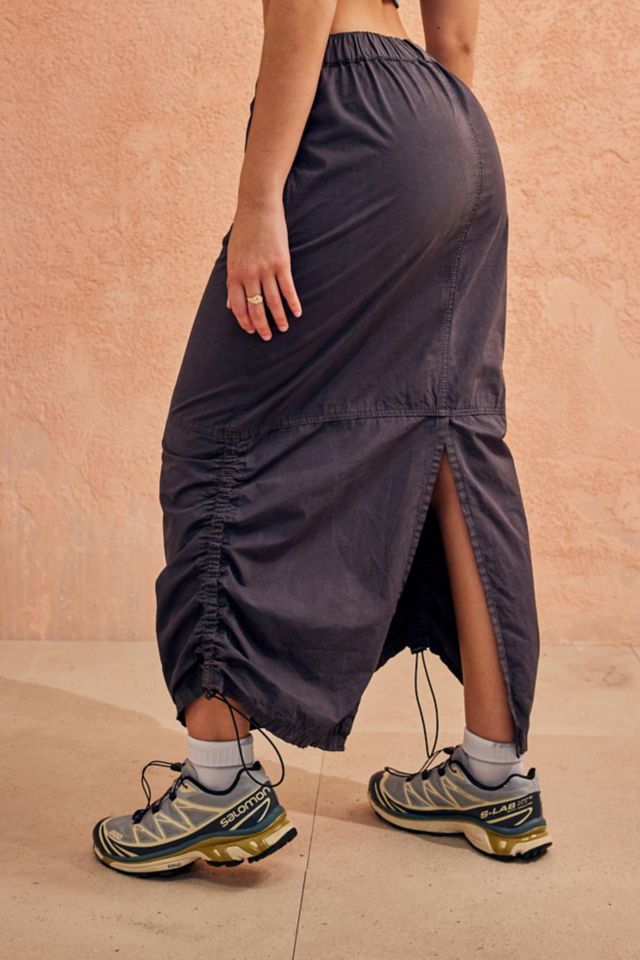【BAON】Nir Carpender Cargo Long Skirt Amazon.com: Long Cargo Skirt for Women High Waist High Slit