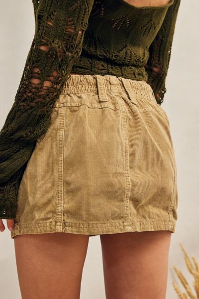 corduroy cargo skirt