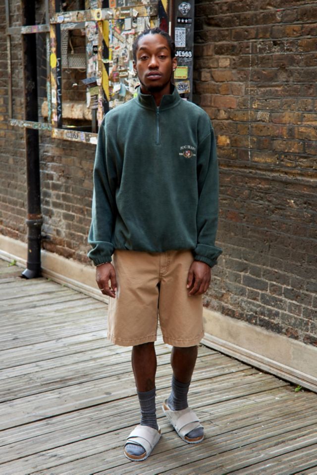BDG Teal Crest Fleece Mock Neck Sweatshirt #2