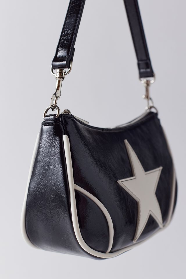 Daphne Star Faux Leather Moto Bag #1