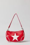 Daphne Star Faux Leather Moto Bag