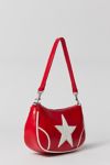 Daphne Star Faux Leather Moto Bag