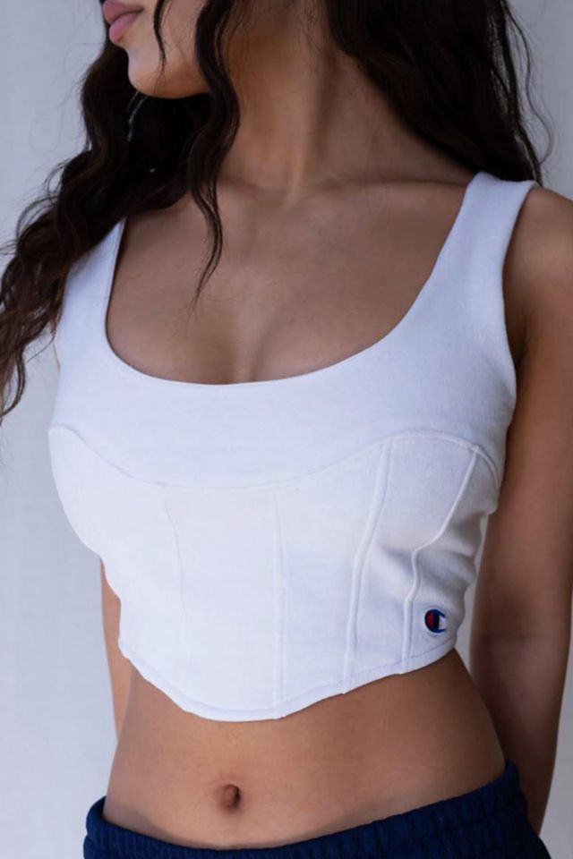 Champion sweater 2025 crop top bustier