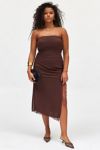 UO Samara Mesh Strapless Midi Dress