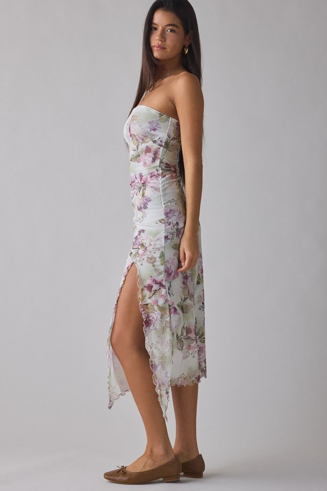 Robe Midi Sans Bretelles en Maille Samara de UO #2