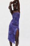UO Samara Mesh Strapless Stretch Midi Dress