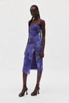 UO Samara Mesh Strapless Stretch Midi Dress