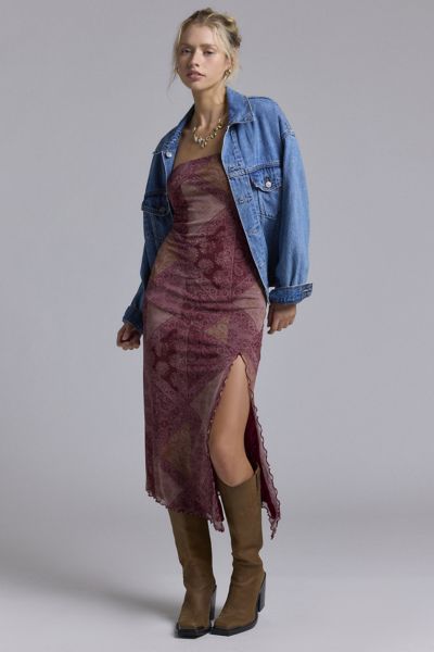 Kimchi Blue Mariana Eyelet Lace Button-Front Midi Dress