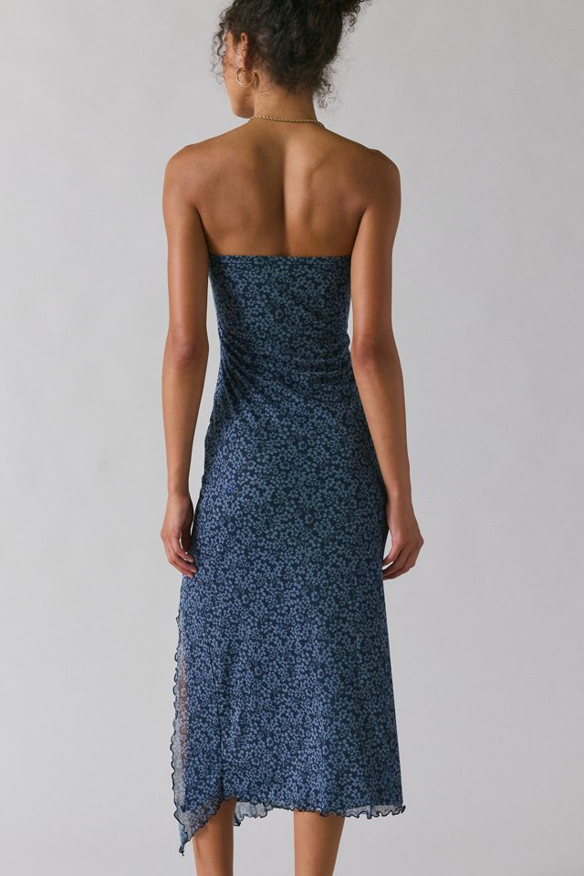 UO Samara Mesh Strapless Midi Dress #3