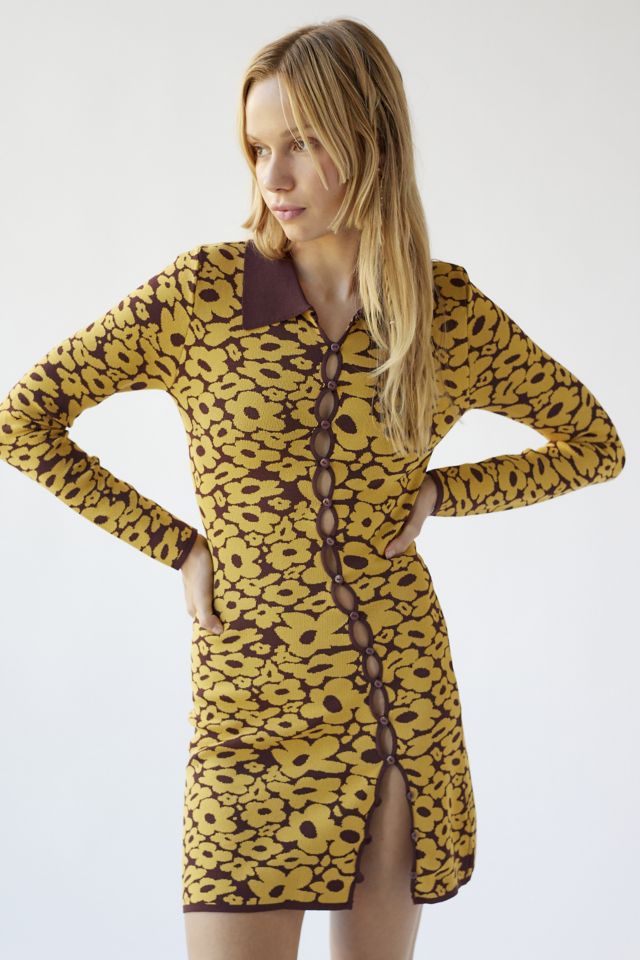4SI3NNA Goldie Asymmetrical Floral Mini Dress