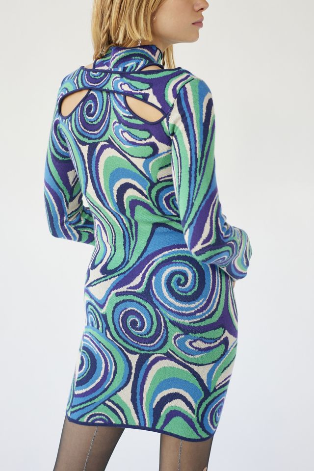 4SI3NNA Silvie Swirl Mini Dress #1