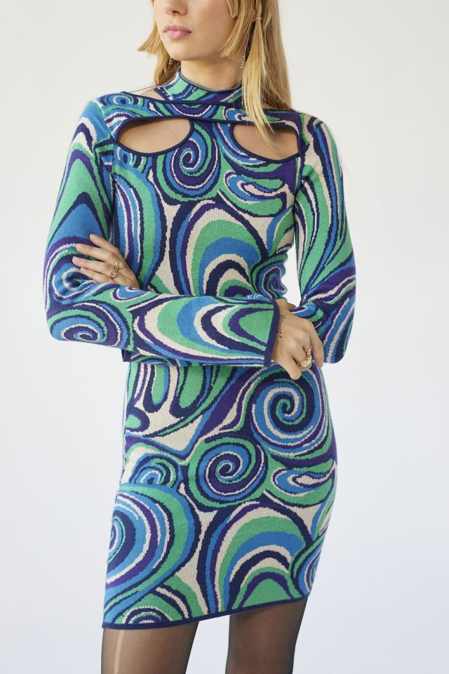 4SI3NNA Silvie Swirl Mini Dress #4