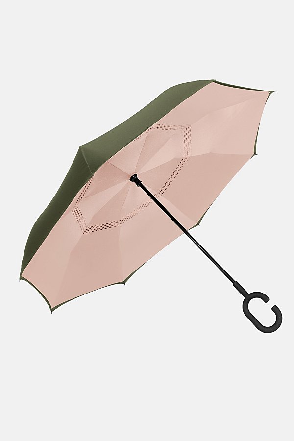 Shedrain Unbelievabrella Stick Umbrella In Capulet Olive/blush